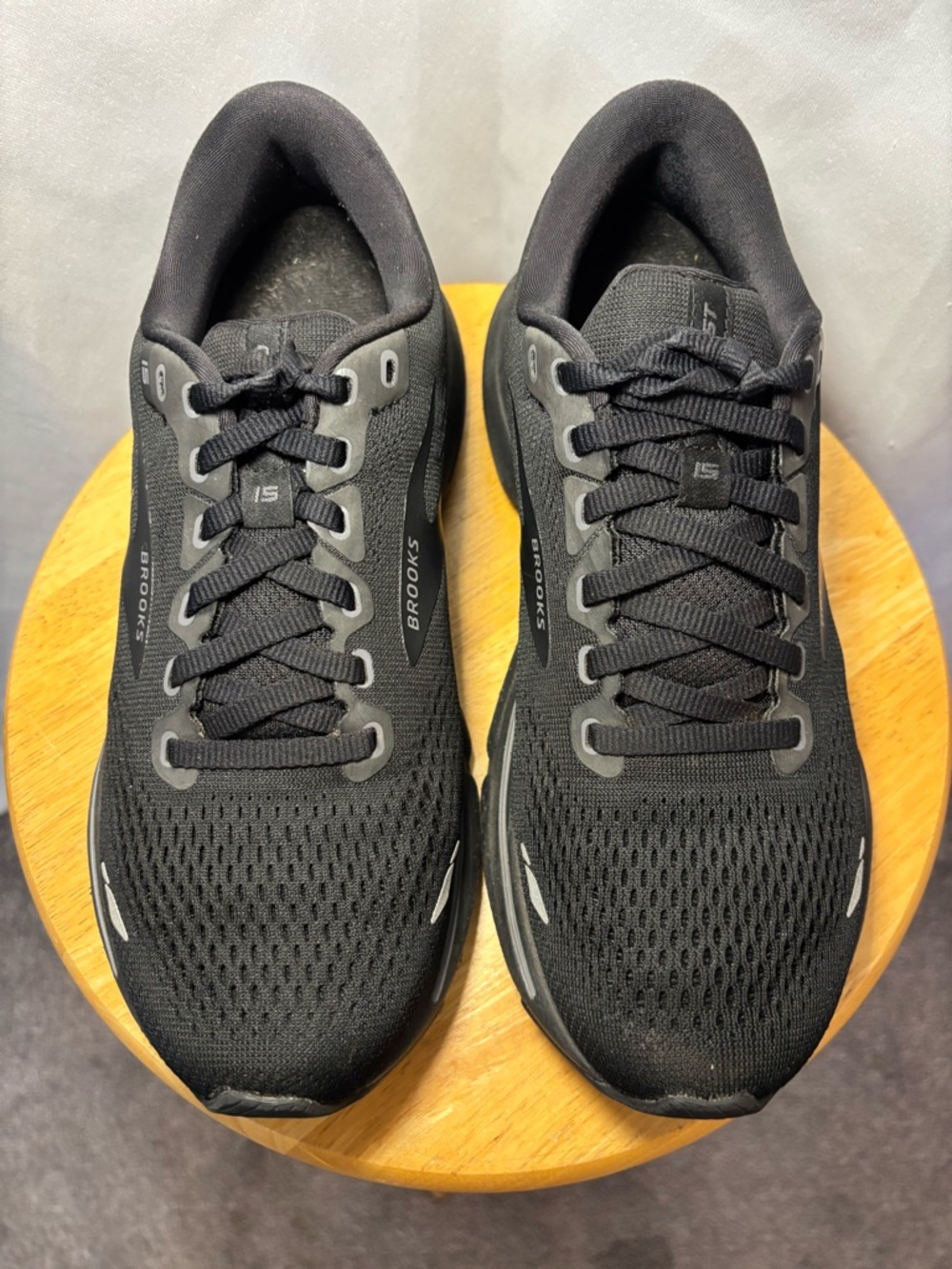 Brooks Ghost 15 Black Running Shoes Women’s Size 8 Athletic Sneaker - Picture 4 of 8